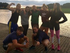 The latest intake of GB Rowing Team Start Bath rowers at the first national training camp of the 2017-18 season