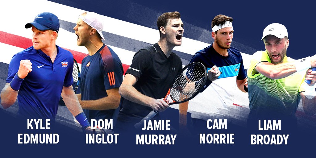 Liam Broady named in the GB Davis Cup team to face Spain in January 2018