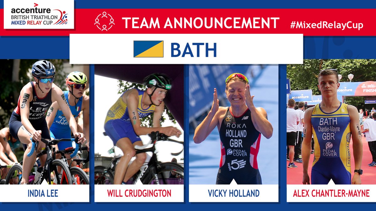 The Bath quartet for the 2018 Accenture British Triathlon Mixed Relay Cup