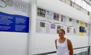 GB Rowing Team's Sara Parfett paid a return visit to the Sports Training Village in July 2018