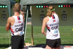 Jamie Harper and Holly Parker finished fourth for Pentathlon GB in the mixed relay at the 2018 Junior World Championships