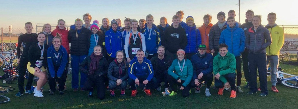 The University of Bath squad that competed at the 2018 BUCS Duathlon Championships