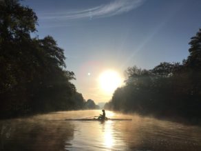 GB Rowing Team Start rower Laura Macro on the River Avon, November 2018. PICTURE: Dan Harris.