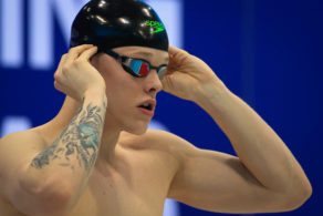 Matt Richards was runner-up in the 100m freestyle