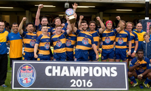 The University of Bath men's rugby team won the Red Bull 7s for a third year running with a 21-19 victory over Cardiff Met at The Rec in September 2016. MUST CREDIT: Taking Pictures (Sport).