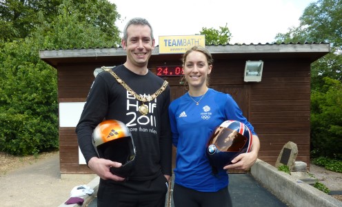 Mayor of Bath with Amy Williams