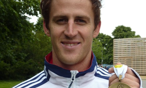 Nick Woodbridge with World Cup Final medal