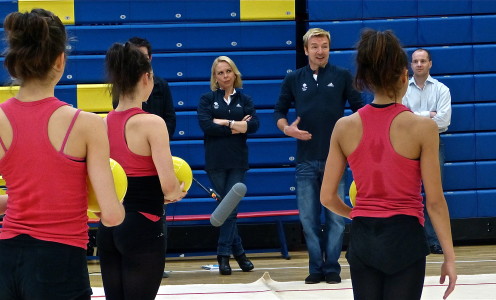 Christopher Dean and Jayne Torvill at Team Bath