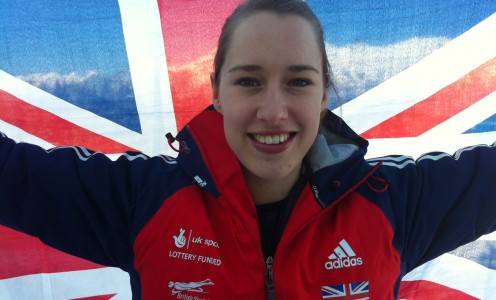 Lizzy Yarnold. Photo by TASS.