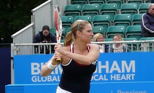 Melanie South in action at Edgbaston