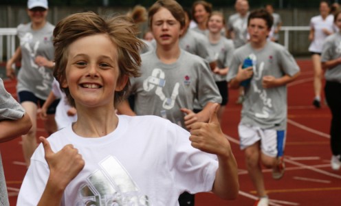 Happy participants at the Olympic Day Run 2012. Photo: D.Holland