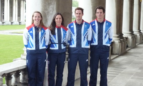 Pictured are (left to right): Mhairi Spence, Samantha Murrey, Nick Woodbridge & Sam Weale