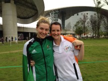 Lindsey Weedon (right) with Natalya Coyle