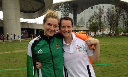 Lindsey Weedon (right) with Natalya Coyle