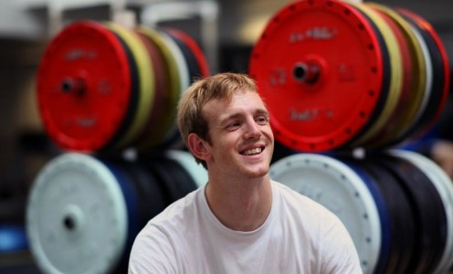 Ben Rushgrove in the gym