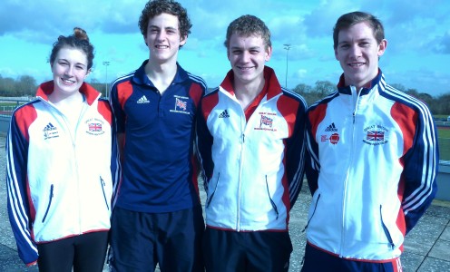 Pictured are (l to r) Jo Muir, Sam Curry, Joe Evans and Tom Toolis