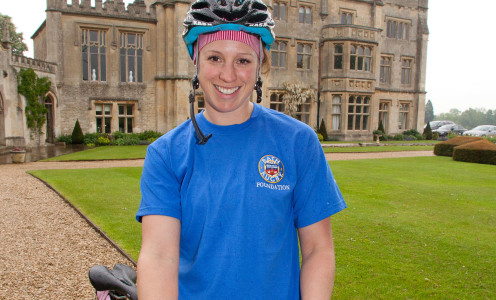 Heather Fell tackles bike challenge