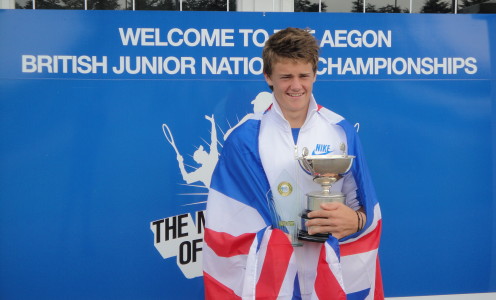 Samm Butler u18 National Boy's Singles Champion 2013