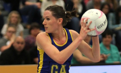 Player of the match Asha Francis in action during Team Bath Netball's 50-34 win over Celtic Dragons. PICTURE: David Roper