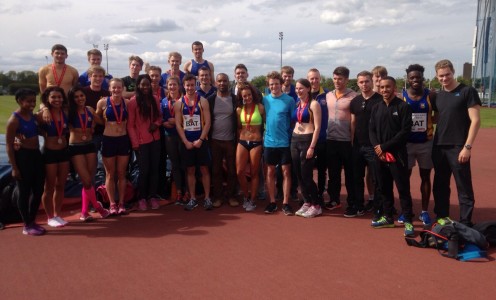 The University of Bath team at the 2015 BUCS Outdoor Athletics Championships