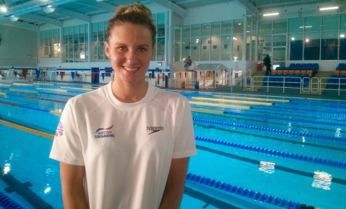 Jazz Carlin at the London 2012 Legacy Pool