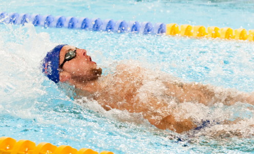 Chris Walker-Hebborn training in the London 2012 Legacy Pool