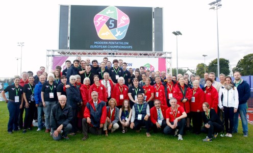 The army of volunteers who worked behind the scenes at the Modern Pentathlon European Championships