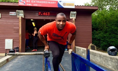 Mark Lewis-Francis joins the British Bobsleigh programme. PICTURE: @nickhopetv