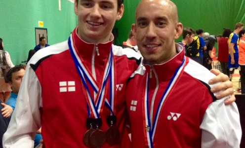 Dan Bethell and Bobby Griffin won four medals between them at the 2015 BWF Para-Badminton World Championships in Aylesbury