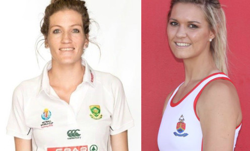 South Africa internationals Karla Mostert (left) and Lenize Potgieter (right) have joined Team Bath Netball for the 2016 Vitality Superleague season