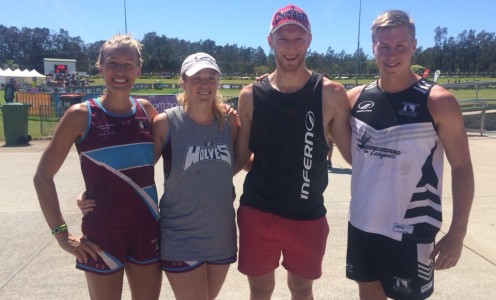 Student Dom Tripp, right, competed in the NSW State Cup in Australia in December 2015