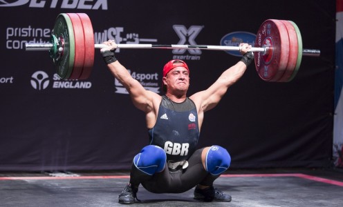 Sonny Webster in action at the 2015 IWF World Weight Lifting Championships. MUST CREDIT: British Weight Lifting