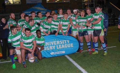 Eight University of Bath students were in the South West University Rugby League squad that beat the South East in December 2015