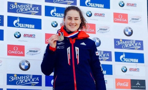 Laura Deas won bronze at the ISBF Skeleton World Cup in Lake Placid in January 2016