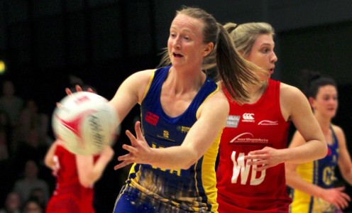 Jo Vann in action for Team Bath Netball against Team Northumbria, February 2016. PICTURE: David Roper