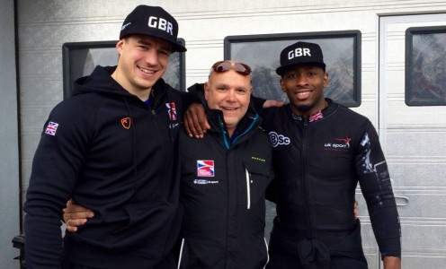 The BBSA tweeted this picture of Bruce Tasker, Performance Director Gary Anderson and Joel Fearon after a fourth-placed finish at the 2016 World Championships