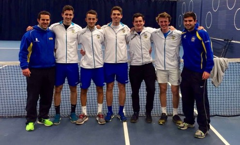 Team Bath Tennis tweeted this picture of the men's 1st team after they reached the final of the 2016 BUCS Championships