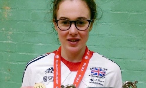 University of Bath sporting scholar Eilidh Prise won the ladies' BUCS modern pentathlon individual title in March 2016