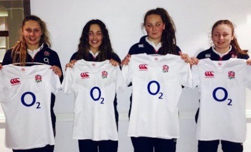 (From left) Lottie Holland, Sydney Gregson, Chantelle Miell and Jessie Hood played for England Women U20 against France, March 2016