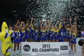 Team Bath Netball Superleague winners 2013