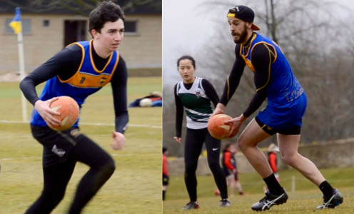 Dan Roberts (left) and Will Serocold have been selected for the 2016 European Touch Rugby Championships. PICTURE: Dan Roberts