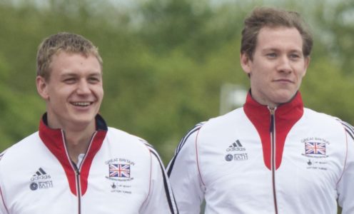 Joe Evans and Tom Toolis of Pentathlon GB, May 2016