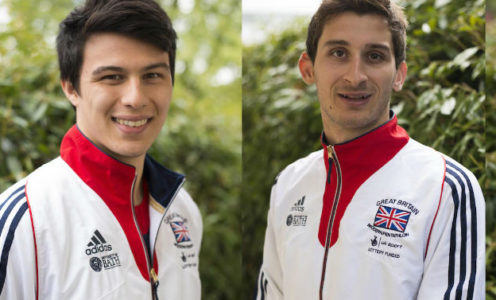 Joe Choong, Jamie Cooke, Kate French and Samantha Murray of Pentathlon GB