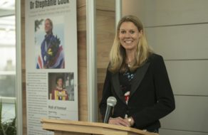 Dr Stephanie Cook is inducted into the Hall of Fame for Sport, May 2016