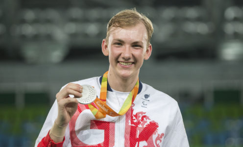 Piers Gilliver won wheelchair fencing epee silver at the Rio 2016 Paralympic Games