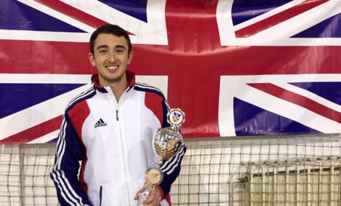 Fencer Tom Edwards won epee bronze at the Belgrade Trophy in October 2016