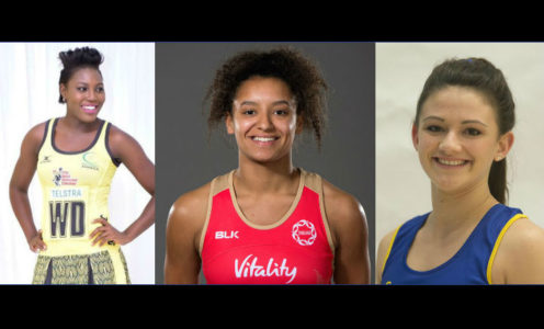 Vangalee Williams, Imogen Allison and Laura Rudland have been named in the 2017 Team Bath Netball Superleague squad