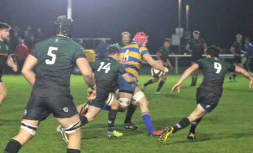 University of Bath’s Alex Weighton on the charge against University of Exeter, BUCS Super Rugby, November 2016