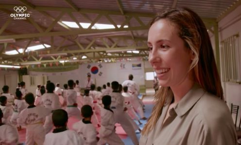 Samantha Murray visits the Zaatari refugee camp in Jordan with the Olympic Channel's Camps to Champs documentary series