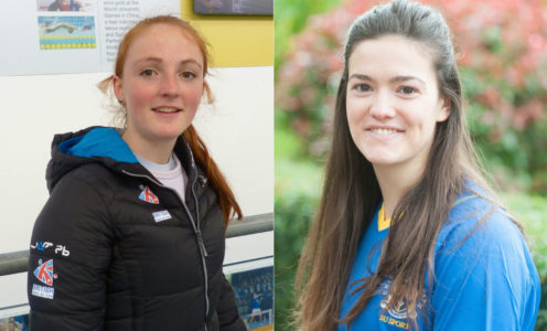 Elodie Wallace (left) and Alice MacAulay will represent Great Britain at the 2017 Winter Universiade